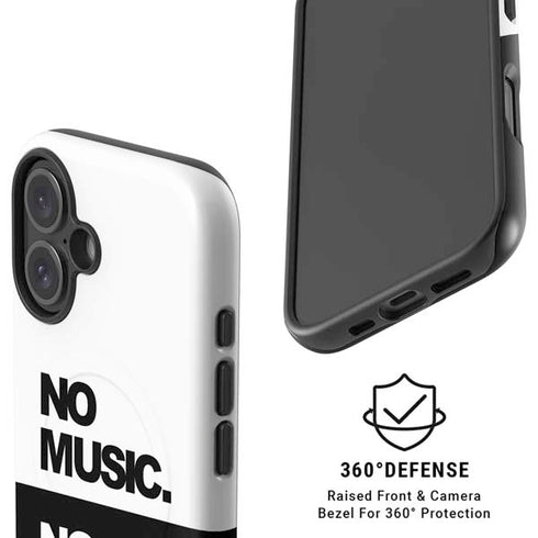 No Music No Life iPhone 16 Plus Magsafe Impact Case